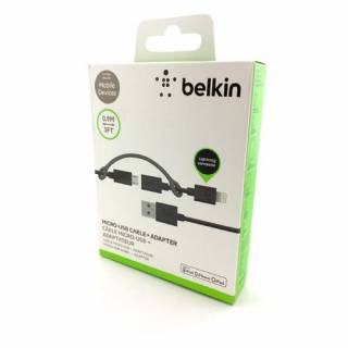Кабелі Кабели ^/--/^ Дата кабель Belkin 2 in /--/ 1 iPhone 5 + Micro USB Черный ^_^^^ Дата кабель Belkin 2 in /--/ 1 iPhone 5 + Micro USB Чорний - фото фото фото