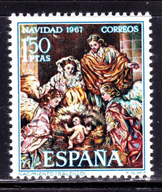 Іспанія Испания ^/--/^ Испания 1967 г MNH - Рождество ^_^^^ 1967 — Іспанія — Різдво - фото фото фото