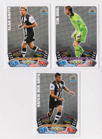 Інше Другое ^/--/^ Футбольные карточки MATCH ATTAX 2011-2012 Premier League  Футбольный клуб Newcastle United  3 шт  ^_^^^ Футбольні картки MATCH ATTAX 2011-2012 Premier League Футбольний клуб Newcastle United 3 шт - фото фото фото