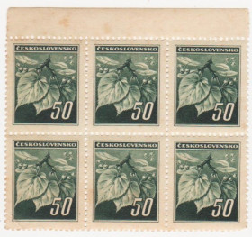 Чехословаччина Чехословакия ^/--/^ Чехословакия  1945 г № 419 ** сцепка ^_^^^ Чехословаччина 1945 р No 419 ** зчіпка - фото фото фото