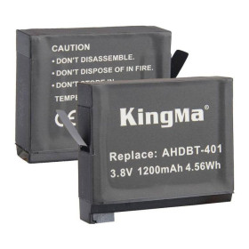 Акумулятори Аккумуляторы ^/--/^ 2-Pack KingMa GoPro AHDBT-401 комплект из 2 аккумуляторов ^_^^^ 2 /--/ Pack KingMa GoPro AHDBT-401 комплект з 2 акумуляторів - фото фото фото