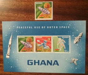 Гана Гана ^/--/^ Гана Мирное использование космического пространства 1967 ^_^^^ Гана Мирне використання космічного простору 1967 - фото фото фото