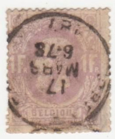 Бенілюкс Бенилюкс ^/--/^ Бельгия 1869  г. № 33 гашеная ^_^^^ Бельгія 1869 р. No 33 гашена - фото фото фото