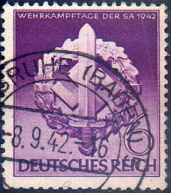 Третій Рейх (-) Третий Рейх (-) ^/--/^ 1942 - Рейх - Штурмовий загін Mi.818 _гаш ^_^^^ 1942 - Рейх - Штурмовый отряд Mi.818 _гаш - фото фото фото