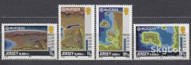 Великобританія Великобритания ^/--/^ Джерси 1982 Европа CEPT карта Mi 278-281 MNH ^_^^^ 1982 Європа CEPT карта Mi 278-281 MNH - фото фото фото