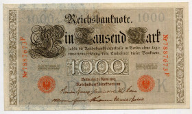 Німеччина Германия ^/--/^ Райхсбанкнота 1000 марок 1910 р. ^_^^^ Рейхсбанкнота 1000 марок 1910 г. - фото фото фото