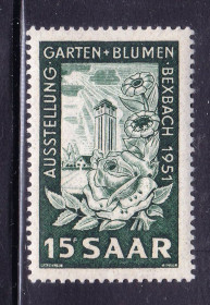 Інші країни Другие страны ^/--/^ СААР / SAAR  1951 г MNH  -  флора ^_^^^ СААР / SAAR 1951 MNH - флора - фото фото фото