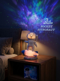 Нічні лампи Ночники ^/--/^ Нічник-проєктор зоряного неба Rocket Astronaut  (3 /--/ rd Generation) ^_^^^ Ночь-проектор звездного неба Rocket Astronaut (3 /--/ rd Generation) - фото фото фото