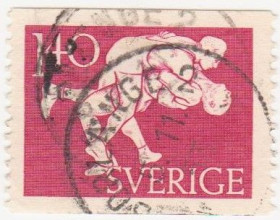 Скандинавія Скандинавия ^/--/^ Швеция 1953 г. № 384 гашеная ^_^^^ Швеція 1953 р. No 384 гашена - фото фото фото