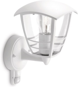 Світильники Светильники ^/--/^ Лот № 15148 Вуличний настінний світильник Philips Creek, білий IP /--/ 44, стійкий до погодних умов, датчик руху, алюмінієвий матеріал, класичний дизайн, сумісний з лампами E /--/ 27, простий в установці ^_^^^ Лот No 15148 Уличный настенный светильник Philips Creek, белый IP /--/ 44, устойчивый к погодным условиям, датчик движения, алюминиевый материал, классический дизайн, совместимый с лампами E /--/ 27, простой в установке - фото фото фото