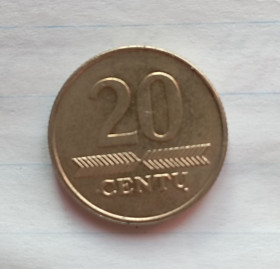 Литва Литва ^/--/^ Литва 20 центов  2009 г. ^_^^^ Литва 20 центів 2009 - фото фото фото