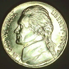 Обігові Обиходные ^/--/^ США 5 центів, 1994 D Джефферсон Нікель СОСТОЯНИЕ!!! [3.82] ^_^^^ США 5 центов, 1994 D Джефферсон Никель Состоянные!!! [3.82] - фото фото фото