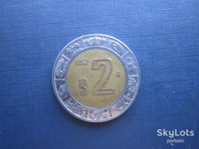 Мексика Мексика ^/--/^ Монета 2 песо Мексика 2002 біметал ^_^^^ Монета 2 песо Мексика 2002 биметал - фото фото фото