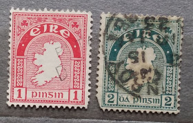 Ірландія Ирландия ^/--/^ Ирландия 1922 г -  стандарт, гаш., 4 шт  (см.фото) ^_^^^ Ірландія 1922 р. - стандарт, гаш - фото фото фото