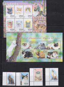 Фауна Фауна ^/--/^ NM Фауна Мальдивы  2002 г  MNH  - кошки ^_^^^ NM Фауна Мальдіви 2002 MNH - кішки - фото фото фото