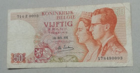 Бенілюкс Бенилюкс ^/--/^ Бельгия  50 франков    1966 ^_^^^ Бельгія 50 франків 1966 - фото фото фото