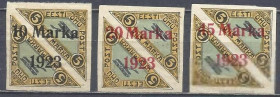 Балтійські країни Балтийские страны ^/--/^ Эстония 1923 транспорт авиация надп. 3 /--/ м. ^_^^^ Естонія 1923 транспорт авіація надп. 3 /--/ м. - фото фото фото