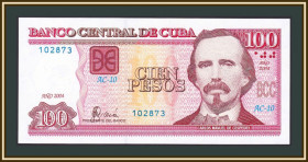 Карибський басейн Карибский бассейн ^/--/^ Куба 100 песо 2004 P-129  (129 /--/ a) UNC ^_^^^ Куба 100 песо 2004 P-129 (129 /--/ a) UNC - фото фото фото
