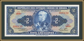 Бразилія Бразилия ^/--/^ Бразилия 2 крузейро 1954-1958 P-151  (151 /--/ b) UNC ^_^^^ Бразилія 2 крузейро 1954-1958 P-151 (151 /--/ b) UNC - фото фото фото