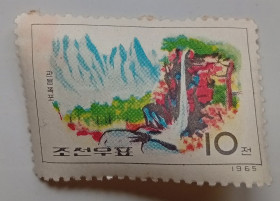 КНДР КНДР ^/--/^ КНДР Северная Корея 1965 Водопад, природа, MLH ^_^^^ КНДР Північна Корея 1965 Водоспад, природа, MLH - фото фото фото