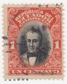 Південна Америка Южная Америка ^/--/^ Эквадор  1907 г. №  161 гашеная ^_^^^ Еквадор 1907 р. No 161 гашена - фото фото фото