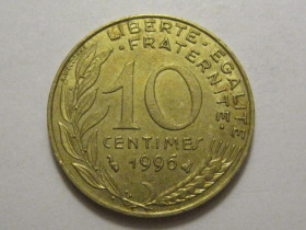 Франція Франция ^/--/^ Франция 10 сантимов 1996 года 3 /--/ П /--/ 1017 ^_^^^ Франція 10 сантимів 1996 року 3 /--/ П /--/ 1017 - фото фото фото