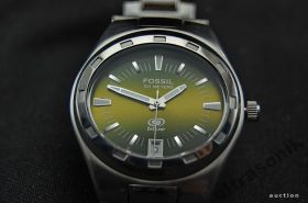 Наручні годинники Наручные часы ^/--/^ Fashion часы FOSSIL Blue 100 /--/ м. зеленый циферблат щвейцарский мех. Ronda Вживане ^_^^^ Fashion годинник FOSSIL Blue 100 /--/ м. зелений циферблат щвейцарський хутро. Ronda - фото фото фото