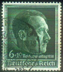 Третій Рейх (-) Третий Рейх (-) ^/--/^ 1938 - Рейх - Партз&amp;apos;їзд в Нюрнберзі Mi.672 _5,50 € _ гаш ^_^^^ 1938 - Рейх - Партс&amp;apos;езд в Нюрнберге Mi.672 _5,50 € _ гаш - фото фото фото