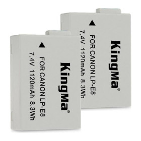 Акумулятори Аккумуляторы ^/--/^ 2-Pack KingMa Canon LP-E /--/ 8 комплект из 2 аккумуляторов ^_^^^ 2 /--/ Pack KingMa Canon LP-E /--/ 8 комплект з 2 акумуляторів - фото фото фото
