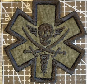Інше Другое ^/--/^ Шеврон Украина Медик Medic № 1669 ^_^^^ Шеврон Украина Медик Medic No 1669 - фото фото фото