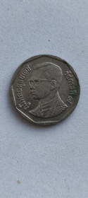 Таїланд Таиланд ^/--/^ Монета Таиланда 5 бат король Рама IX  bt /--/ 246 ^_^^^ Монета Таїланду 5 бат король Рама IX bt /--/ 246 - фото фото фото