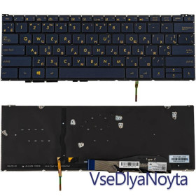 Клавіатури Клавиатуры ^/--/^ Клавиатура для ноутбука ASUS (UX /--/ 390 series) ukr, blue, без фрейма, подсветка клавиш ^_^^^ Клавіатура для ноутбука ASUS (UX /--/ 390 series) ukr, blue, без фрейму, підсвічування клавіш - фото фото фото
