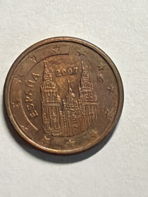 Іспанія Испания ^/--/^ Испания 1 евроцент 2007 ^_^^^ Іспанія 1 євроцент 2007 - фото фото фото