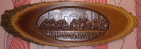 Картини, Гравюри, Живопис та Графіка Картины, Гравюры, Живопись и Графика ^/--/^ Унікальний ПОДАРУНОК на зрізі коркового дерева   (бархат амурський) - Тайна вечеря ^_^^^ Уникальная картина на срезе коркового дерева (бархат амурский) - тайный ужин - фото фото фото