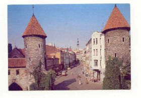 СРСР СССР ^/--/^ CCCР 1989 Открытка Таллин ул.Вира ^_^^^ CCCР 1989 Листівка Таллінн вул.Вира - фото фото фото