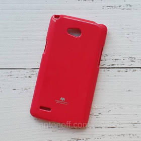 Зарядні пристрої Зарядные устройства ^/--/^ Чохол для LG L /--/ 80 (D /--/ 380) силіконовий, рожевий, Goospery ^_^^^ Чехол LG L /--/ 80 D /--/ 380 для телефона силиконовый Crimson - фото фото фото