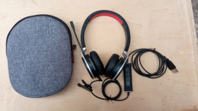 Навушники Наушники ^/--/^ Професійна USB-гарнітура freeVoice Space          (Stereo) з пультом та кейсом — ідеальний стан ^_^^^ Профессиональная USB-гарнитура freeVoice Space (Stereo) с пультом и кейсом — идеальное состояние - фото фото фото
