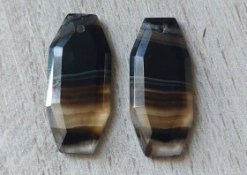 Агат Агат ^/--/^ Натуральный агат  пара 15 Ct 25 х 11 мм ^_^^^ Натуральний агат пари 15 Ct 25 х 11 мм - фото фото фото