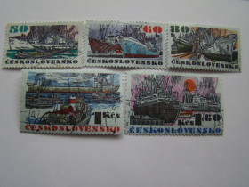 Чехословаччина Чехословакия ^/--/^ ЧССР, Михель 2009,том I, 2091-2096, Корабли открытого моря. ^_^^^ ЧССР, Міхель 2009,том I, 2091-2096, Кораблі відкритого моря. - фото фото фото