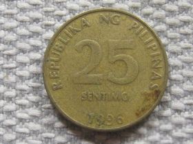 Філіппіни Филиппины ^/--/^ Филиппины 25 сентимо 1996 года #4166 ^_^^^ Філіппіни 25 вересня 1996 року #4166 - фото фото фото