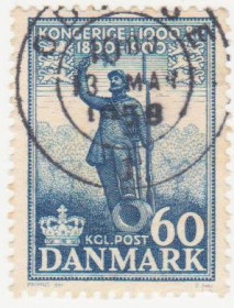 Балтійські країни Балтийские страны ^/--/^ Дания   1954 г. №  356 гашеная ^_^^^ Данія 1954 р. No 356 гашена - фото фото фото