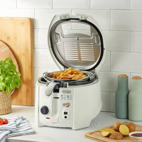 Інша техніка Другая техника ^/--/^ De'Longhi F 28533 - фритюрница - белая б/у ^_^^^ De'Longhi F 28533 - фритюрниця - біла б/у - фото фото фото