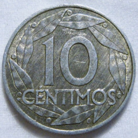 Іспанія Испания ^/--/^ Іспанія 10 сентимів 1959 року #6 /--/ П /--/ 1778 ^_^^^ Испания 10 сентимов 1959 года #6 /--/ П /--/ 1778 - фото фото фото