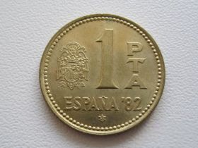 Іспанія Испания ^/--/^ Испания 1 песета 1980 (82) года 22498 ^_^^^ Іспанія 1 песета 1980 (82) року 22498 - фото фото фото