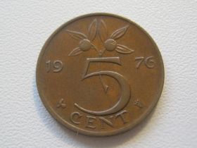 Нідерланди Нидерланды ^/--/^ Нидерланды 5 центов 1976 года 32331 ^_^^^ Нідерланди 5 центів 1976 року 32331 - фото фото фото