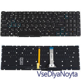 Клавіатури Клавиатуры ^/--/^ Клавиатура для ноутбука ACER (Nitro: AN /--/ 517-55) ukr, black, без фрейма, подсветка клавиш RGB (ОРИГИНА ^_^^^ Клавіатура для ноутбука ACER (Nitro: AN /--/ 517-55) ukr, black, без фрейму, підсвічування клавіш RGB (ОРИГИНА - фото фото фото