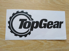 Наліпки, емблеми Наклейки, эмблемы ^/--/^ Наклейка на автомобиль Top Gear Черная ^_^^^ Автомобіль Top Gear Чорна - фото фото фото