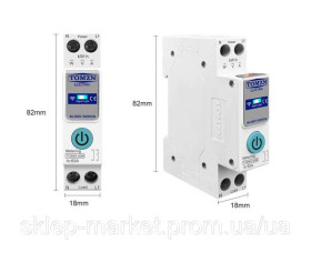 Інше Другое ^/--/^ TOMZN 63 /--/ A 1 /--/ P+N WiFi Smart Switch Tuya SmartLife с энергомониторингом (MCB, kWh Meter, синяя кнопка) ^_^^^ TOMZN 63 /--/ A 1 /--/ P+N WiFi Smart Switch Tuya SmartLife з енергомоніторингом (MCB, kWh Meter, синя кнопка) - фото фото фото