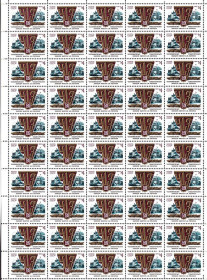 СРСР - СССР - ^/--/^ СССР  1983 г MNH - лист - ЧТЗ - техника , транспорт ^_^^^ СРСР 1983 MNH - лист - ЧТЗ - техніка, транспорт - фото фото фото