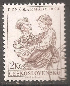 Чехословаччина Чехословакия ^/--/^ Чехословакия 1954 Sc.680 гаш. ^_^^^ Чехословаччина 1954 Sc.680 гаш. - фото фото фото